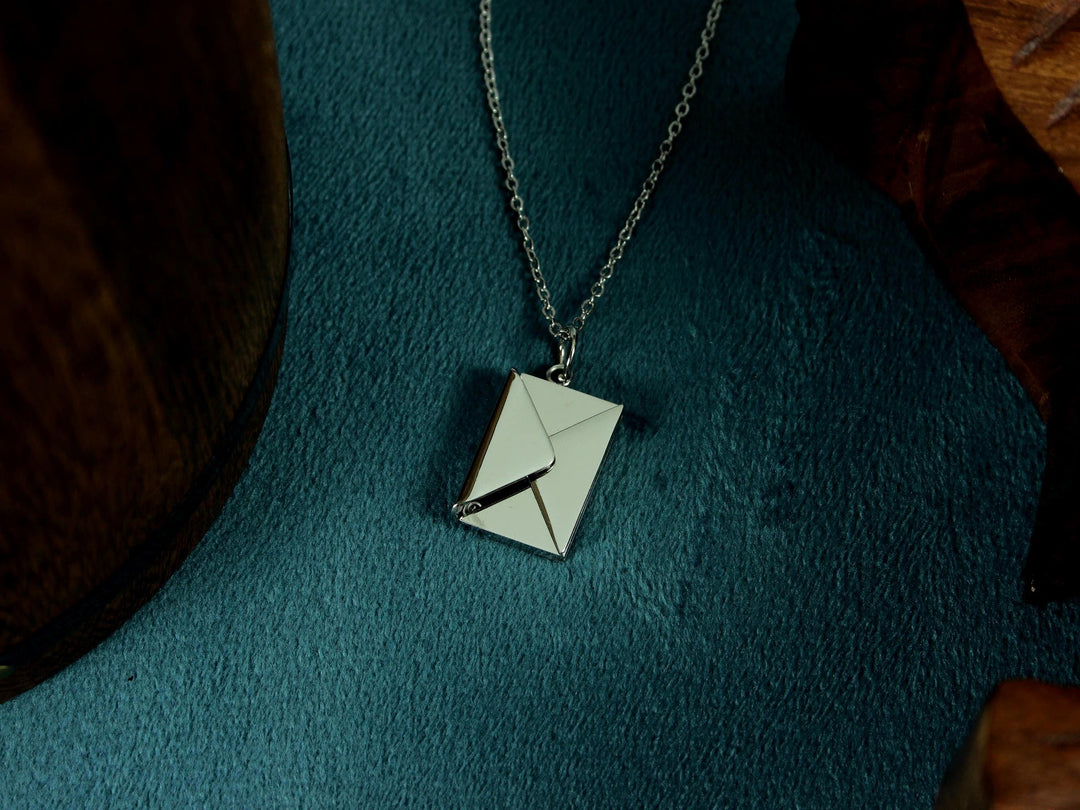 Custom Letter Necklace, Hidden Roman Numerals