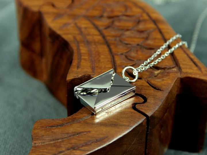 Custom Letter Necklace, Hidden Roman Numerals