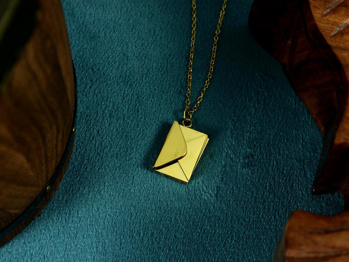 Gold Letter Necklace, Custom Roman Numerals Inside