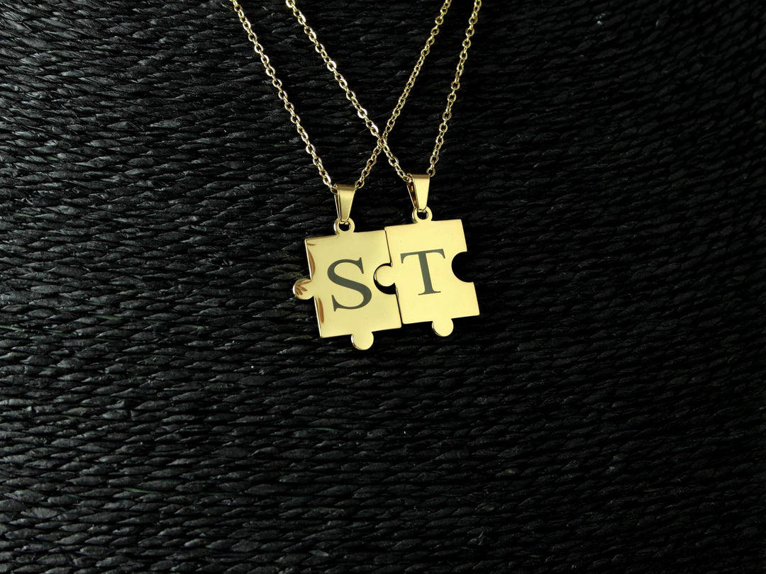 Gold Puzzle Piece Necklace