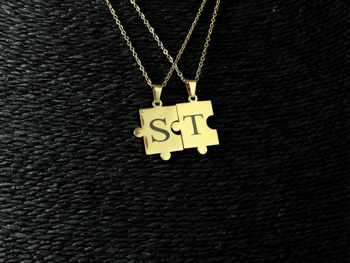 Gold Puzzle Piece Necklace