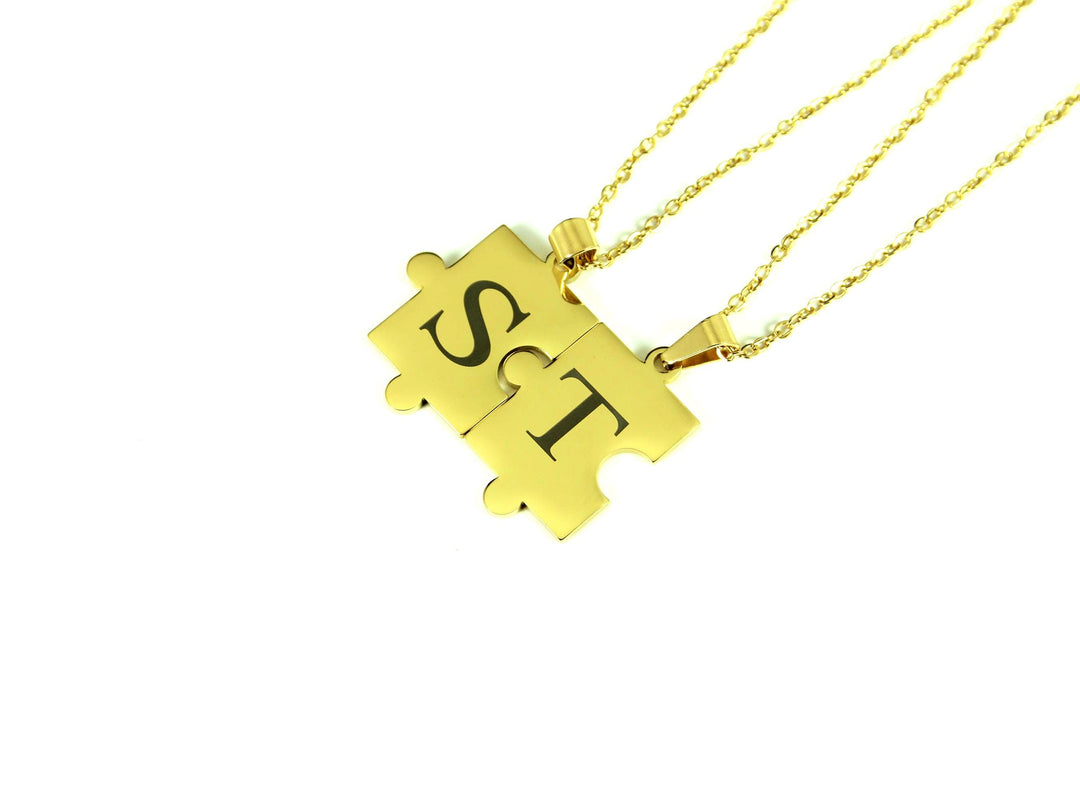 Gold Puzzle Piece Necklace