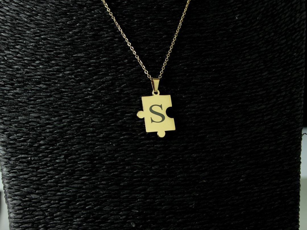 Gold Puzzle Piece Necklace