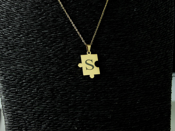 Gold Puzzle Piece Necklace