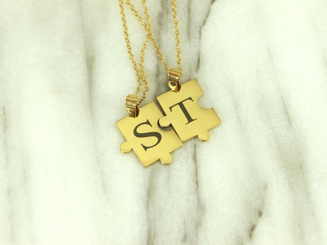 Gold Puzzle Piece Necklace