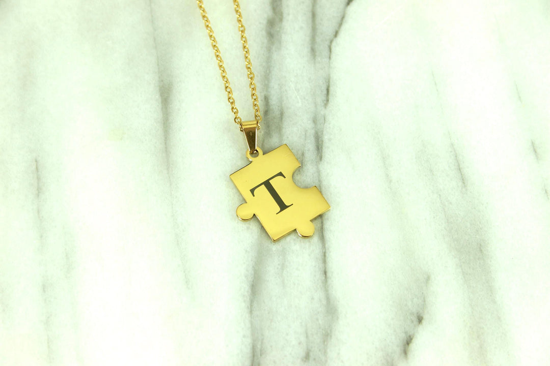 Custom Gold Puzzle Necklace