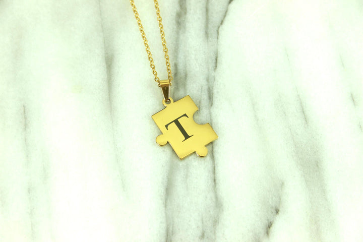 Custom Gold Puzzle Necklace