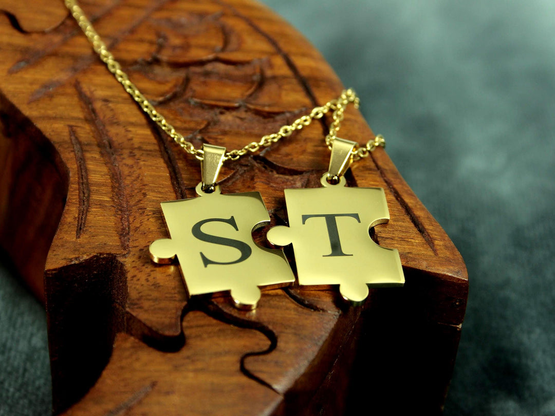 Custom Gold Puzzle Necklace