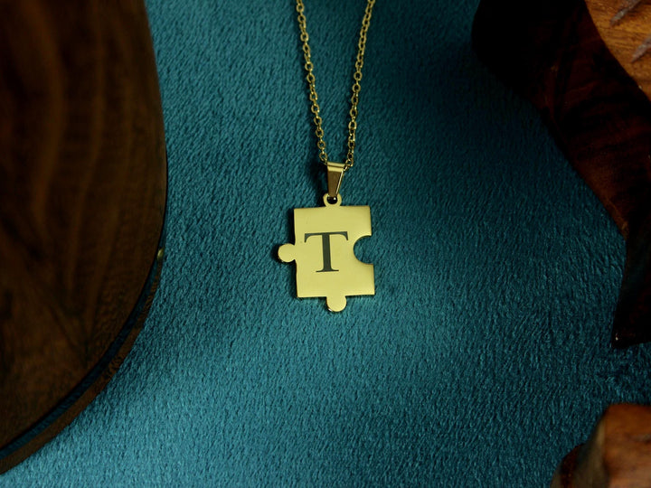 Custom Gold Puzzle Necklace