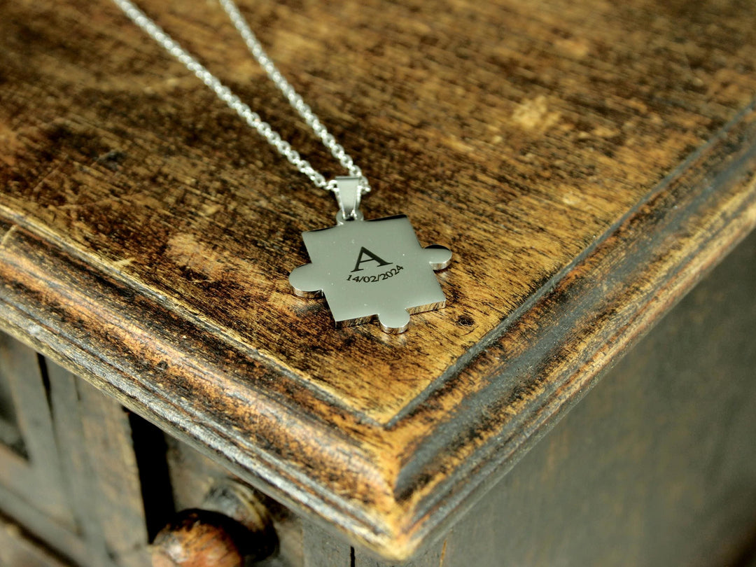 Custom Puzzle Charm Necklace
