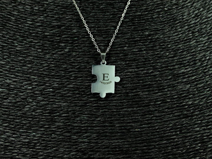Couple Puzzle Pendant Set