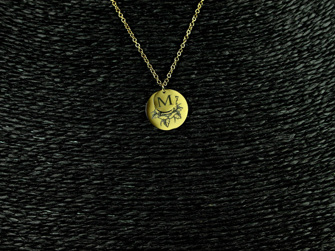 Gold Birth Flower Necklace