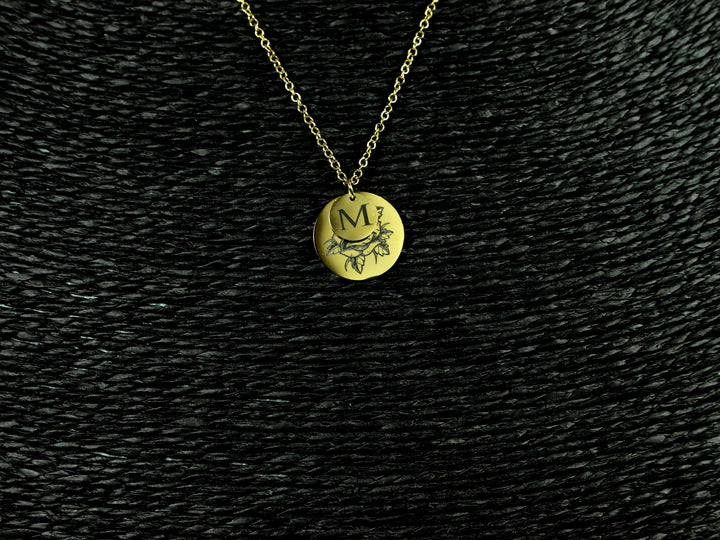 Gold Birth Flower Necklace