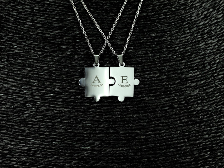 Custom Puzzle Charm Necklace