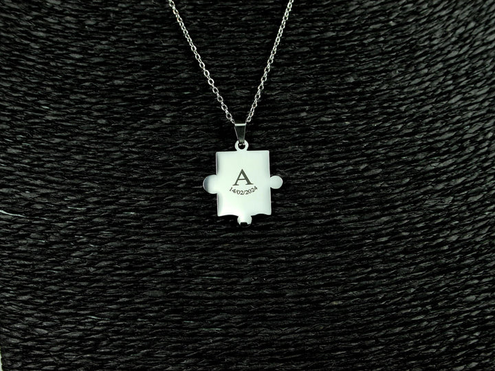 Custom Puzzle Charm Necklace