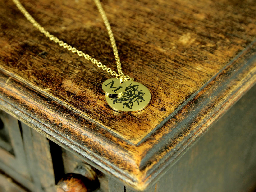 Gold Birth Flower Necklace