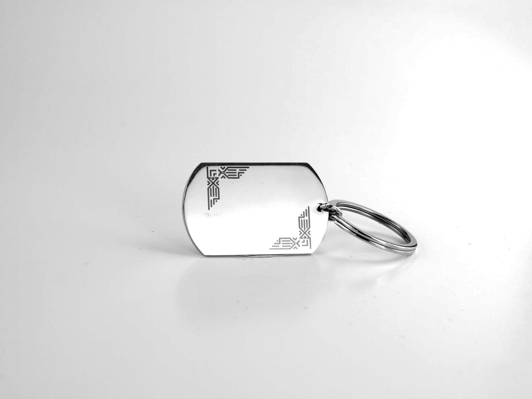 Personalised Dog Tag Keychain