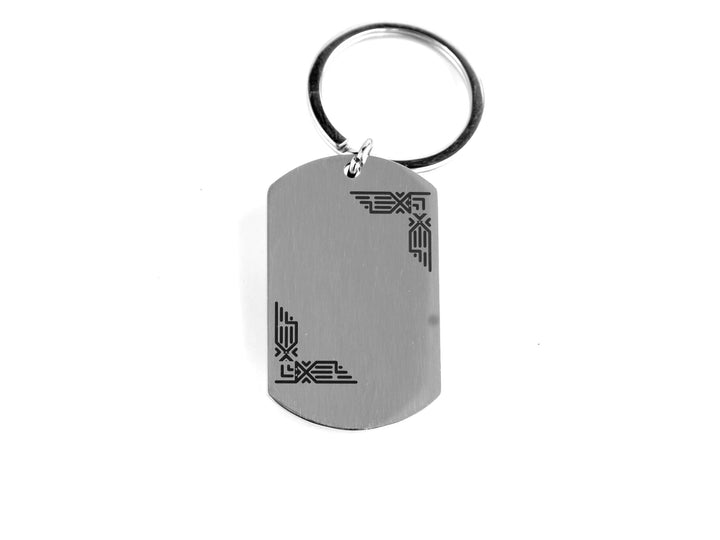 Personalised Dog Tag Keychain