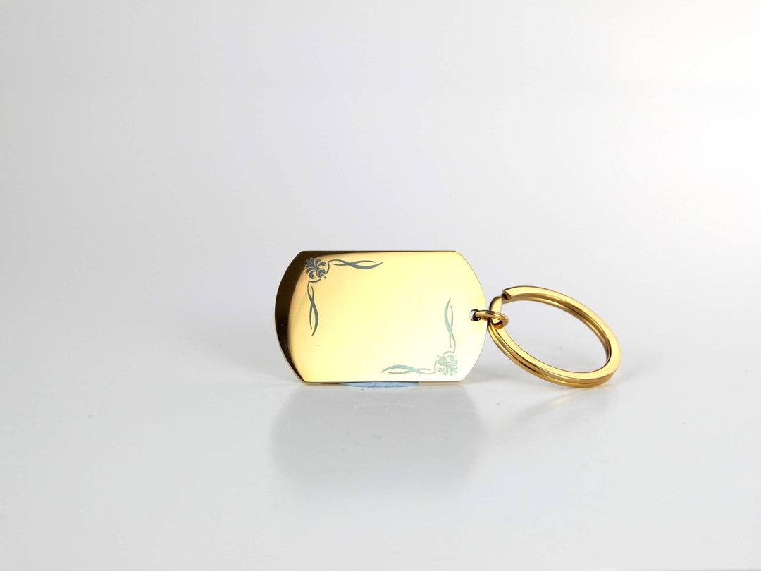 Personalised Dog Tag Keychain