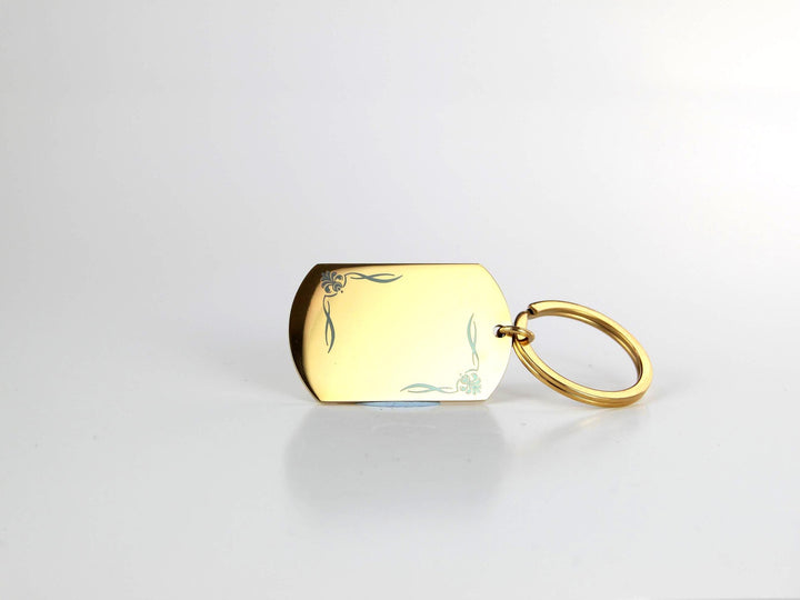 Personalised Dog Tag Keychain