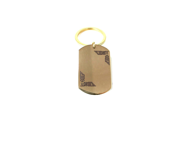 Personalised Dog Tag Keychain