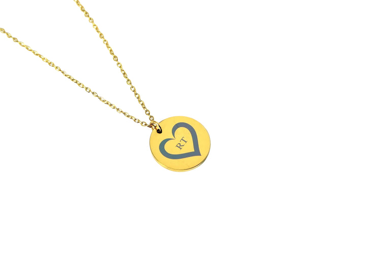 Gold Circle Pendant Necklace