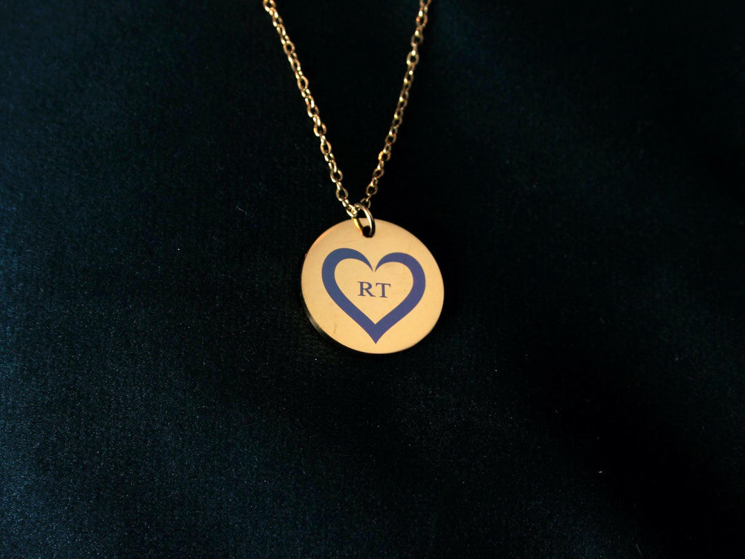 Gold Circle Pendant Necklace