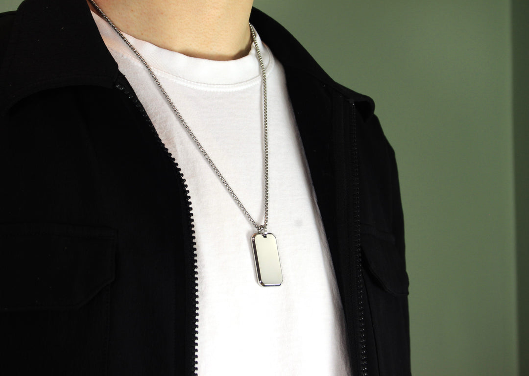 Silver Initials Pendant