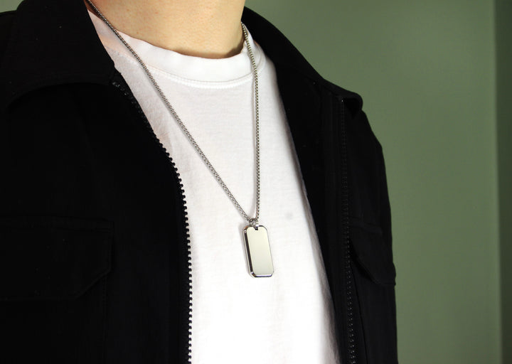 Silver Initials Pendant