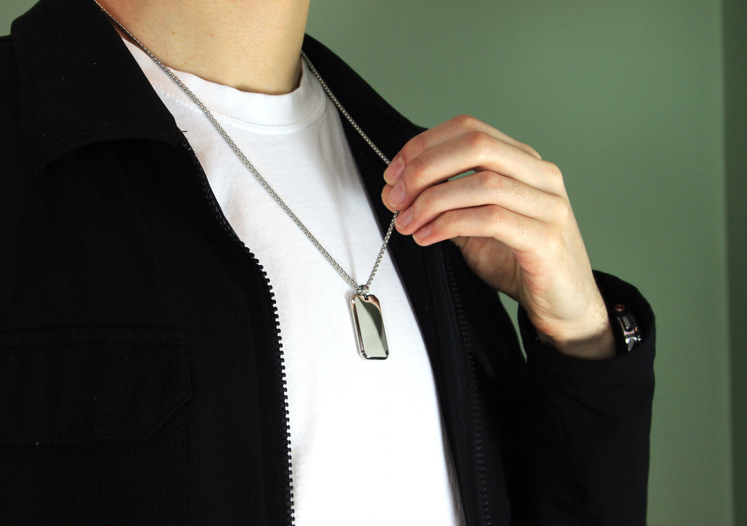 Silver Initials Pendant